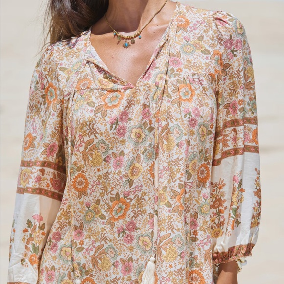 Floral Beach Cover-Up Dress - Picture 2 of 10